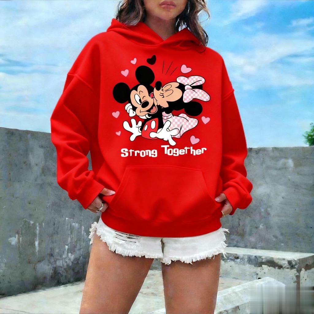 Unisex Disney Happy Halloween Graphic Print Hoodie Women Men Cartoon Pullover Sweatshirt Streetwear Autumn Casual Fashion Trendy