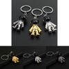 Creative Holiday Gift Metal Cartoon Astronaut Keychain Car Bag Pendant Ring
