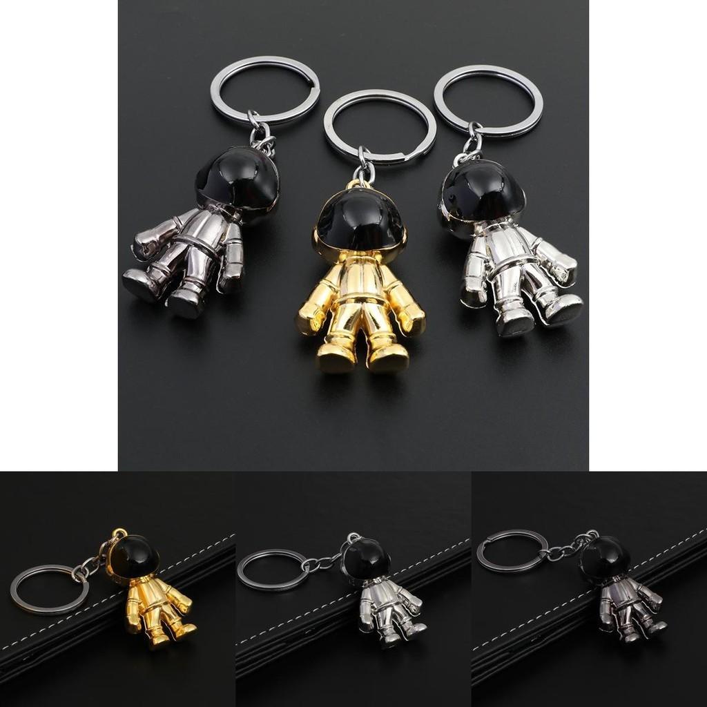 Metallic Astronaut Stylish Keychain Charming Gift For Business And Promotions