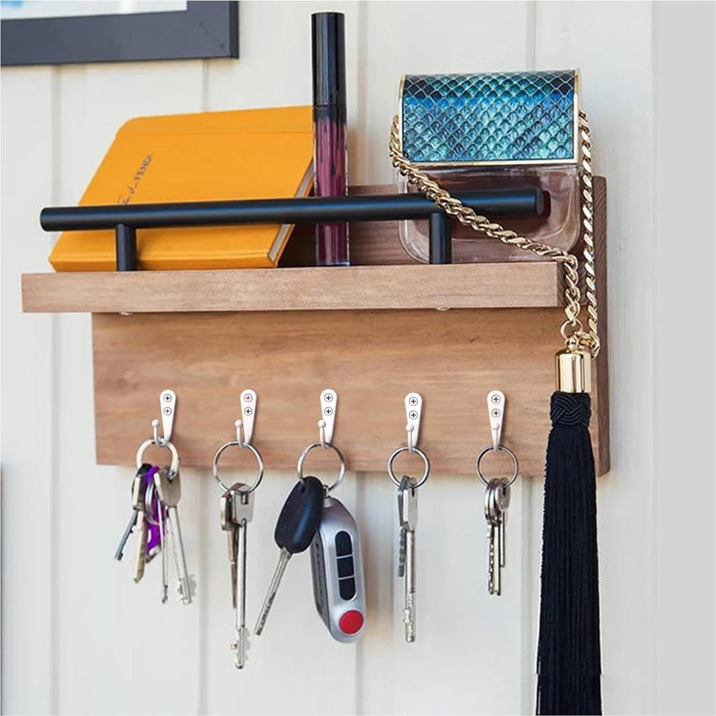 30/1set Haken aus Legierung mit Schrauben zur Wandmontage, Kleiderbügel für Mäntel, Handtücher, Taschen, Mützen, Haken für Küche und Bad, Aufbewahrungsregalhalter