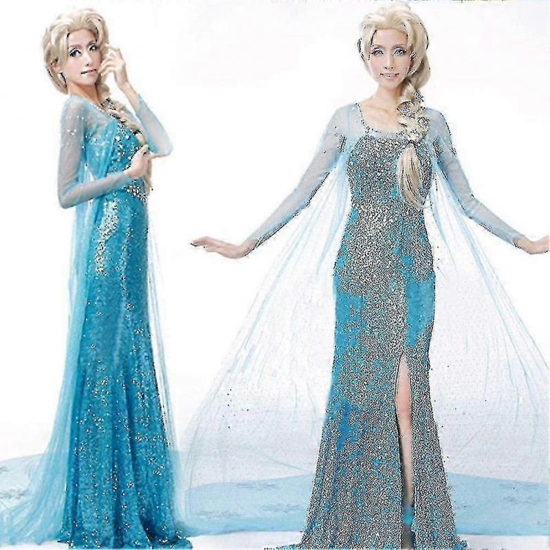 Elsa Šaty pro ženy - Dospělý kostým Ledové království a cosplay oblek