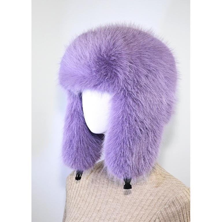 

Winter women s thickened warm windproof faux fur fox fur ear-protecting plush hat