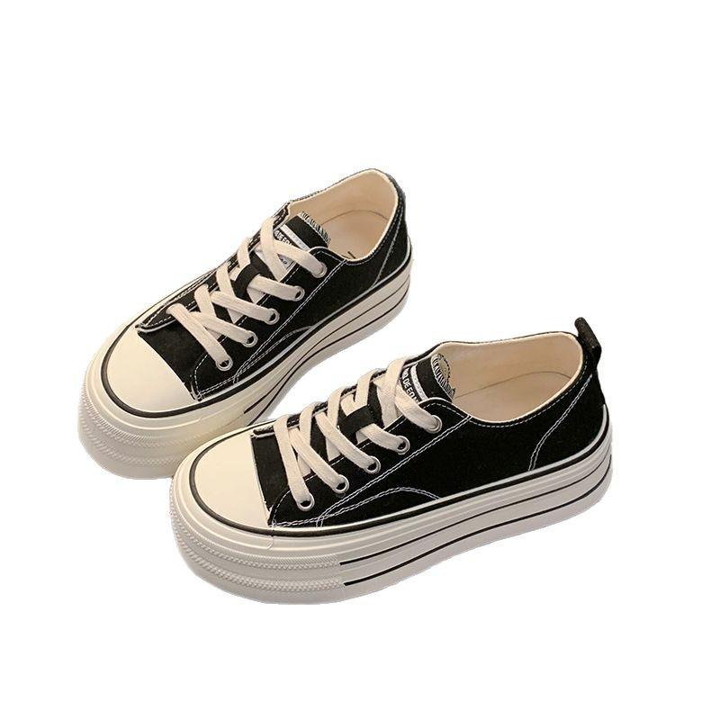 Platform Canvas Shoes Women's 2025 New Spring and Summer with Skirts Versatile Popular Muffin Sports and Leisure Board Shoes Children's Models