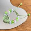 Ethnic Quartz Bracelet Wristwatch Zinc Zinc Alloy Star Heart Bracelet Adjustable Beads Strap Watch  Ladies