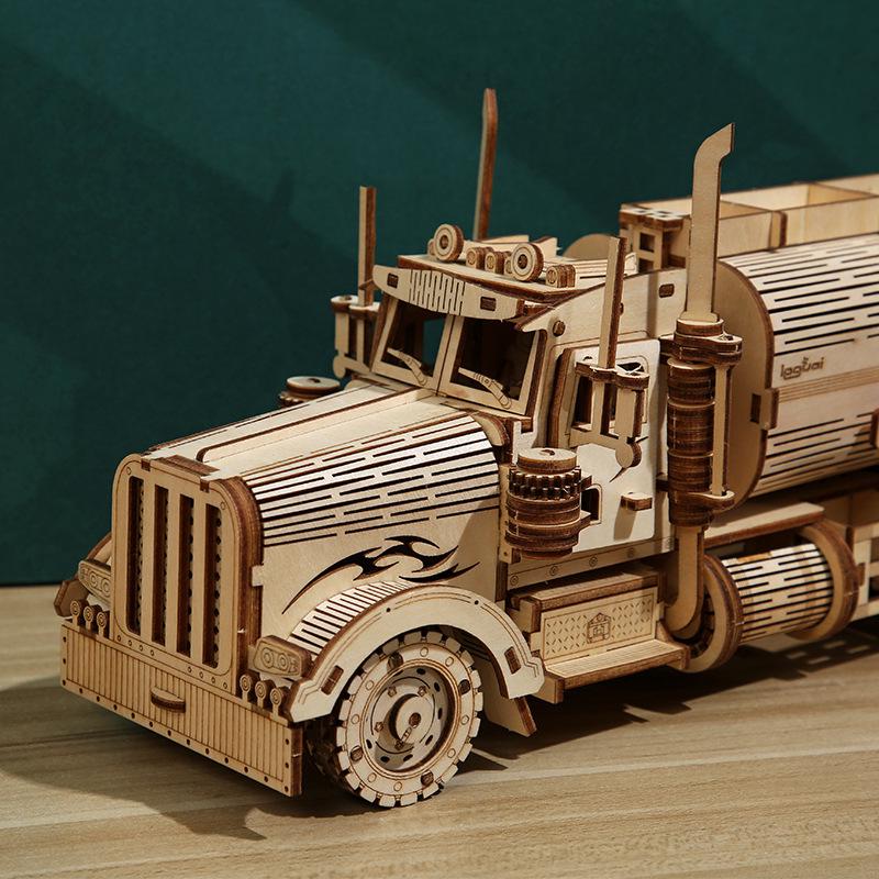3D Wooden Jigsaw Puzzle: Oil Tanker Piggy Bank DIY Truck