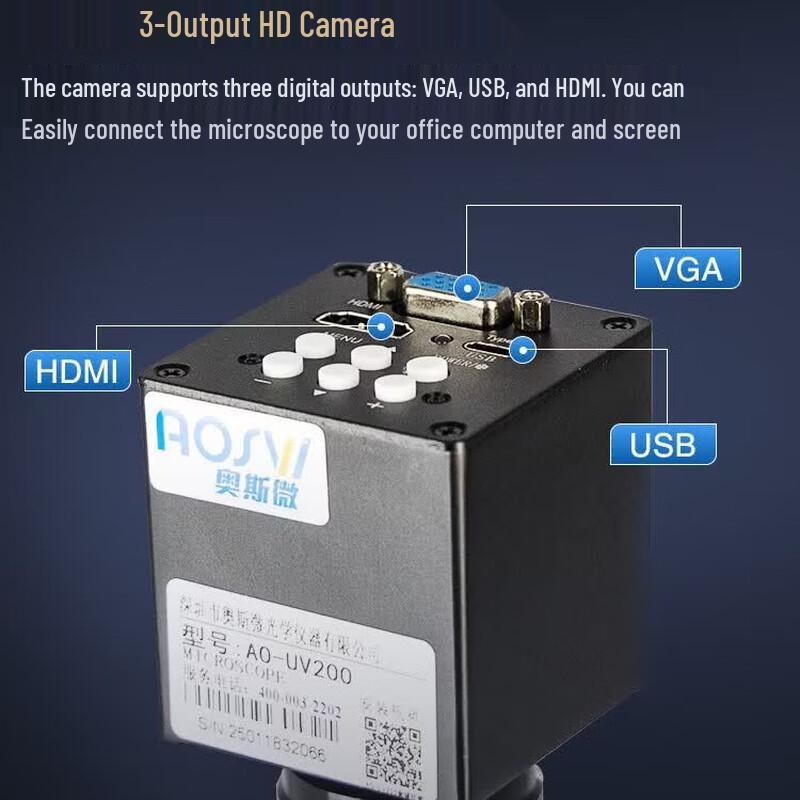 AOSVI Professional Digital Electronic Microscope with Screen Display