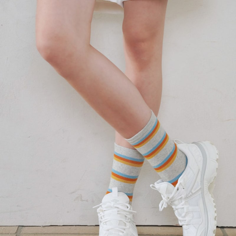 STUDIO SOCKSTOP 1989 Retro Striped Socks