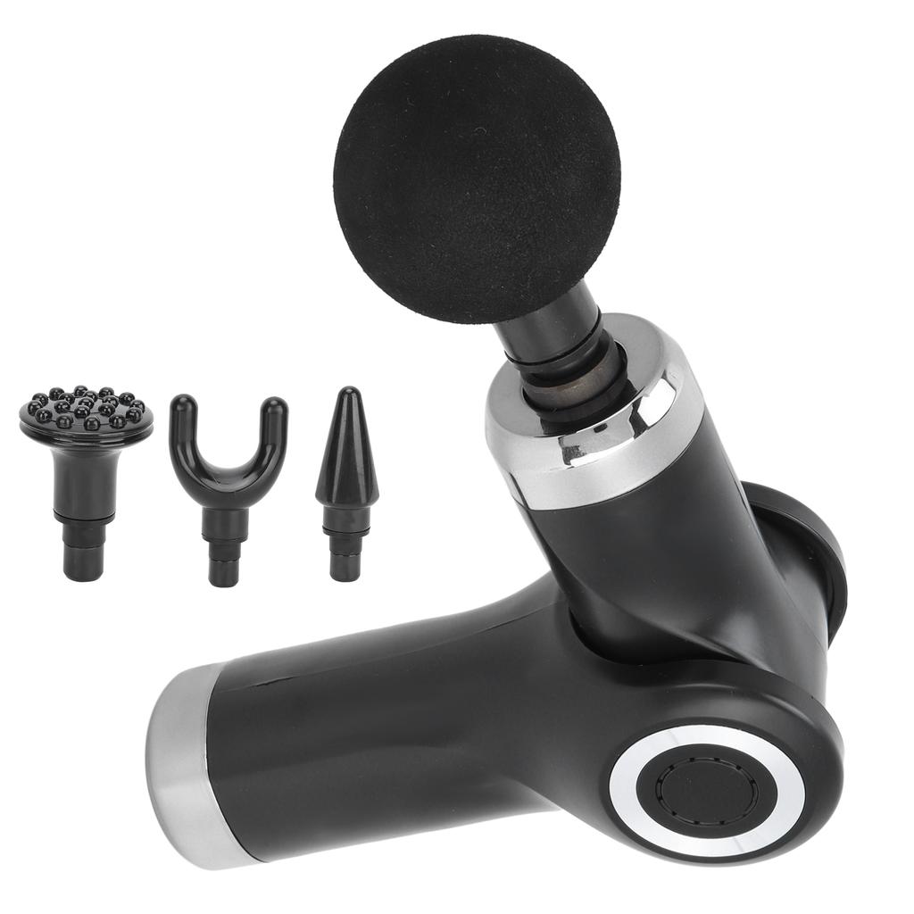 Folding Portable Muscle Massager Muscle Relax Electric Deep Tissue Massage Gun (Black)
