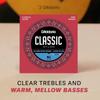 D'Addario Daddario Classical Guitar Strings Sliverplated Wound Clear Nylon Normal Tension EJ27N-3...