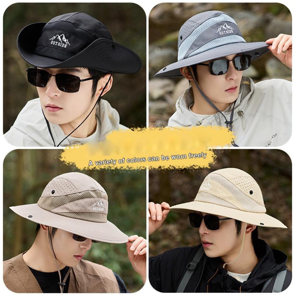 

Anti-UV Bucket Hat Anti-Sun Beach Hat New Fisherman Hat Women сірий
