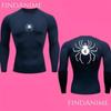 Spider Compression Long Sleeve T-Shirts,Phantom Troupe Hunter x Hunter Anime Compressions,Anime HxH Spider Gym Compression Tee