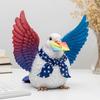 Animal History Resin Ornament American Style Animal Figurine History Themed Patriotic Animal Sculpture for Home Office Desk