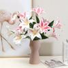 Hochwertige 7-köpfige Lilie, künstliche Blume, Hochzeitsblume, Heim-Wohnzimmer-Innendekoration, Schmuck, künstliche Blume