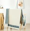 Ethnic Style Oversized Pure Cotton Jacquard Bath Towel with Tassels - Thickened Multi-layer Gauze.