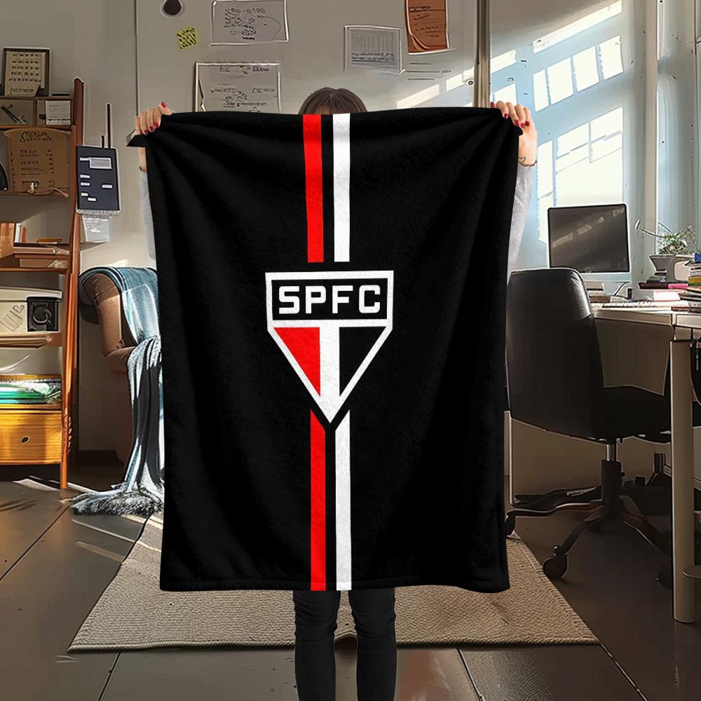 Sao Paulo FC2 Flannel Blanket, High quality Comfortable for All Seasons, Home Decor, Warmth and Comfort