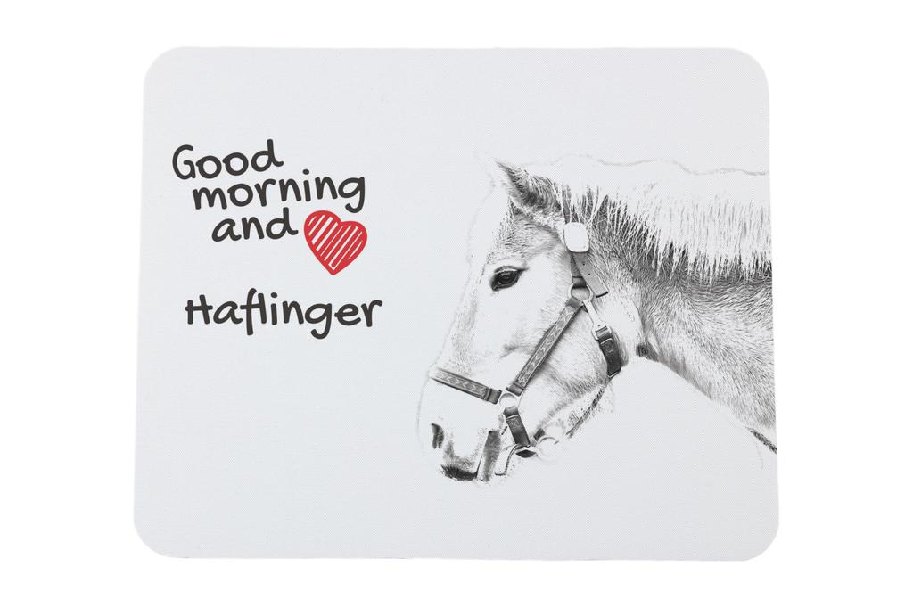Haflinger - mouse pad cu imprimeu, pad personalizat cu un cal, gadget unic pentru un angajat de birou de la marca Art-Dog