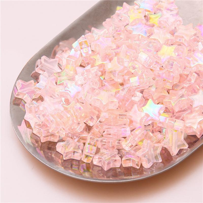 Acrylic Plated Color Beads for DIY Jewelry: Earrings, Bracelets, and Accessories.