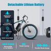 Electric Bike All Terrain Keteles 26" 1000Wx2 Motor Adult Fat Tire Electric Bicycle 21 Speed Top Speed 50Km/h Load 150Kg Green K800