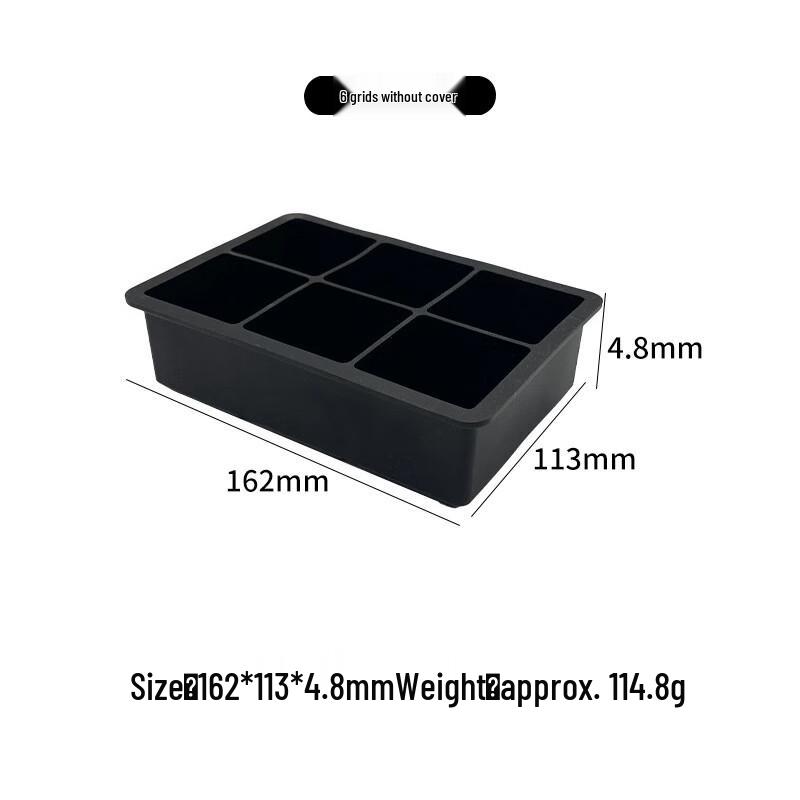 Lilang Plastic 6-Square Ice Cube Tray