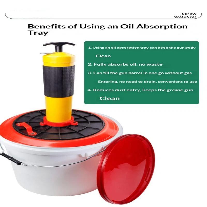 56/60mm Leakproof Grease Suction Plate Universal Fit Durable Butter Gun Oil Suction Pan for Car Truck Maintenance