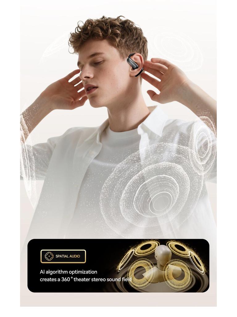 M139 OWS Ear-Hook Bluetooth Headset - Long Battery Life & Low Latency