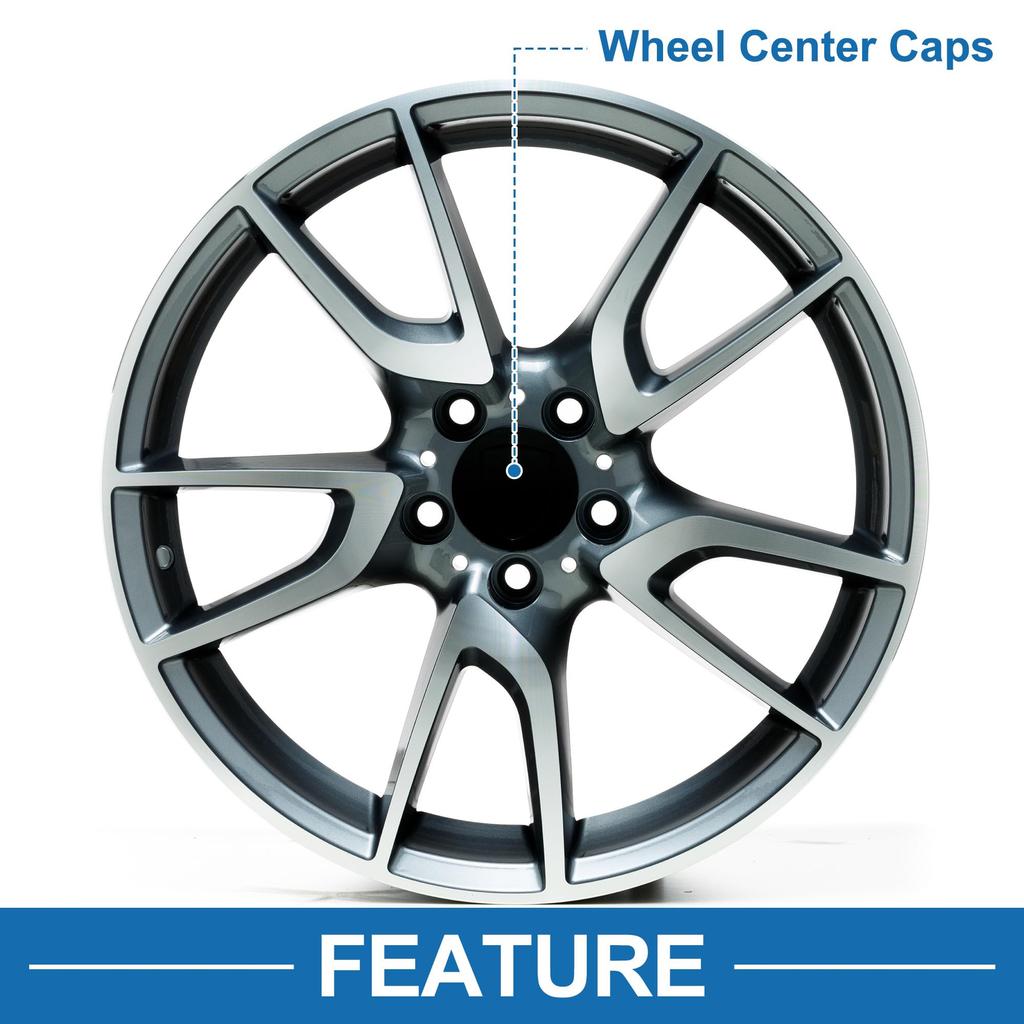 A ABSOPRO Wheel Center Cap Center Cap Wheel Cap Compatible Tire Cap Genuine Replacement