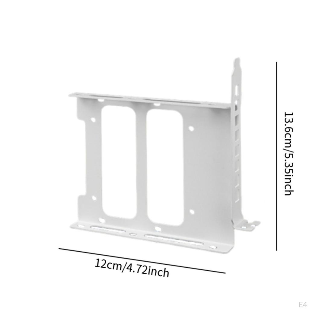 3.5 Inch Hard Drive Mount Double SSD Mounting Bracket Sturdy Metal Easy Installation for PC