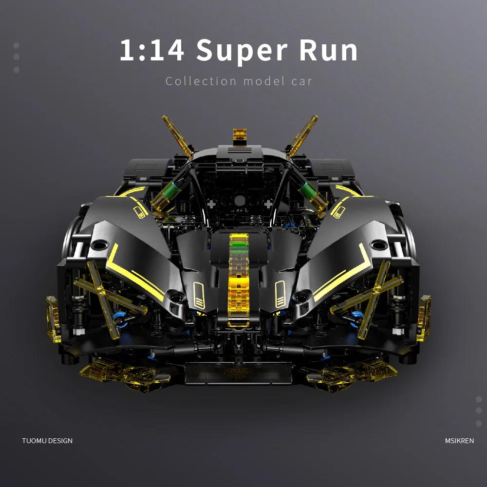 Zestaw klocków super samochodu sportowego Zabawki rzemieślnicze Zabawki DIY Dekoracja samochodu Rzemiosło Pochodne animacji Zabawki dla dzieci