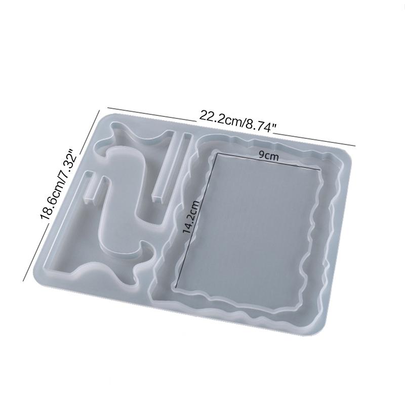 Photo Frame Resin Molds Rectangle Oval Irregular Photo Frame Epoxy Casting Mold Silicone Molds for Home Decor DIY Craft
