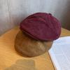 Solid Color Vintage Hat Women Polyester Material Sun Protection Adjustable Fit