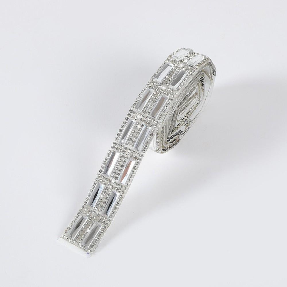Sewing Accessories Self Adhesive Rhinestone Strips DIY Crystal Rhinestone Roll  Party Decoration