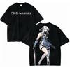 NieR Automata Shirt Vintage Washed Unisex Oversized Sci-Fi Streetwear Soft Cotton Short Sleeve Tee Gift Clothing Tops Hot Sale