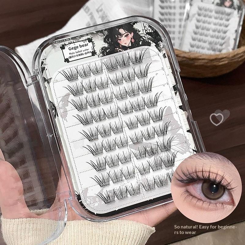 DIY řasy bez lepidla s tenkými stonky, měkké, přirozené, pro začátečníky, denní líčení, kosmetika, samolepicí umělé řasy
