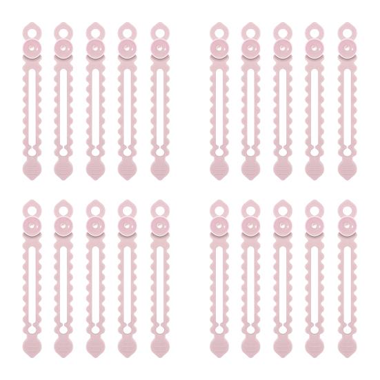 20Pcs Bobbin Winder Silicone Cable Ties Reusable Cable Organizer with Button Design Charging Cables Headphones USB Cables Organizer