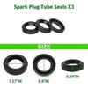 Car Valve Cover Gasket Set W/Grommets Spark Plug Tube Seals 12030-P8A-A00 for Acura CL 3.0L 3.2L V6 1997-2003