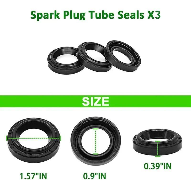 Car Valve Cover Gasket Set W/Grommets Spark Plug Tube Seals 12030-P8A-A00 for Acura CL 3.0L 3.2L V6 1997-2003