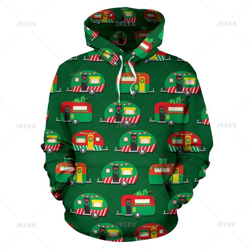 Fun Cartoon Car Series Men 3D Print Hoodie Autumn Winter Fashion Coat Comfortable Warm  Round Neck Long Sleeve Pocket Large Size Hoodies