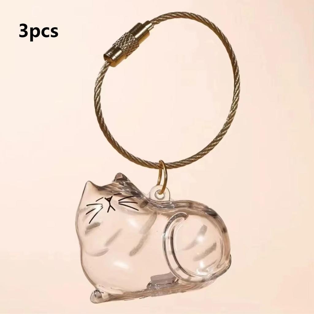 1 Transparent Catshaped Memorial Capsule A Catshaped Sealed Storage  Hanging Loopa Heartfelt Gift For Cat Owners To Commemorate