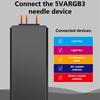 Portable 5V ARGB Lighting Controller for Computer Case, 3Pin ARGB Manual Controller Compatible for Fans and Strips