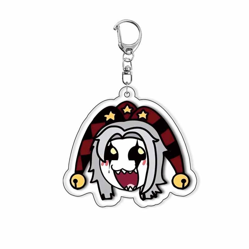 De Freak Circus Acryl Sleutelhanger Pierrot Harlekijn Nar Spel Rol Decoratie Accessoires Tas Hanger Cartoon Verjaardagscadeau