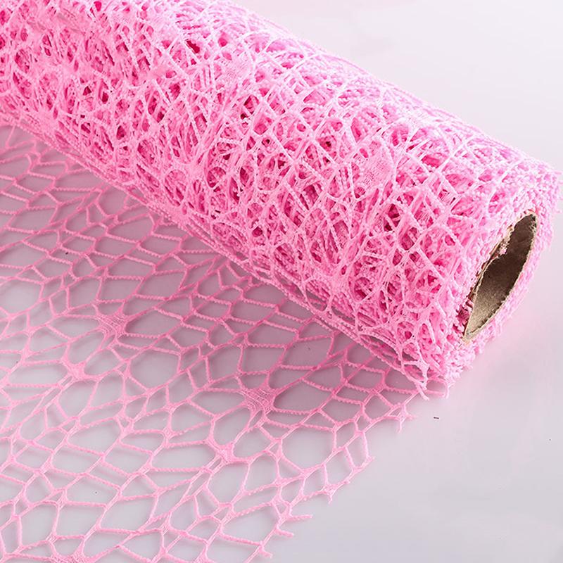 50Cm*4.5M Flower Wrapping Mesh Gauze Bouquet Wrapping Lace Jacquard Net Flower Pattern Mesh Florist Floral Wrapping Paper