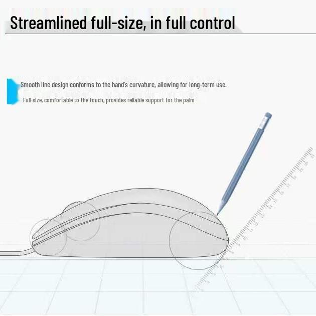 Universal Black M100R Wired Mouse for Laptop, Desktop, Home, and Office