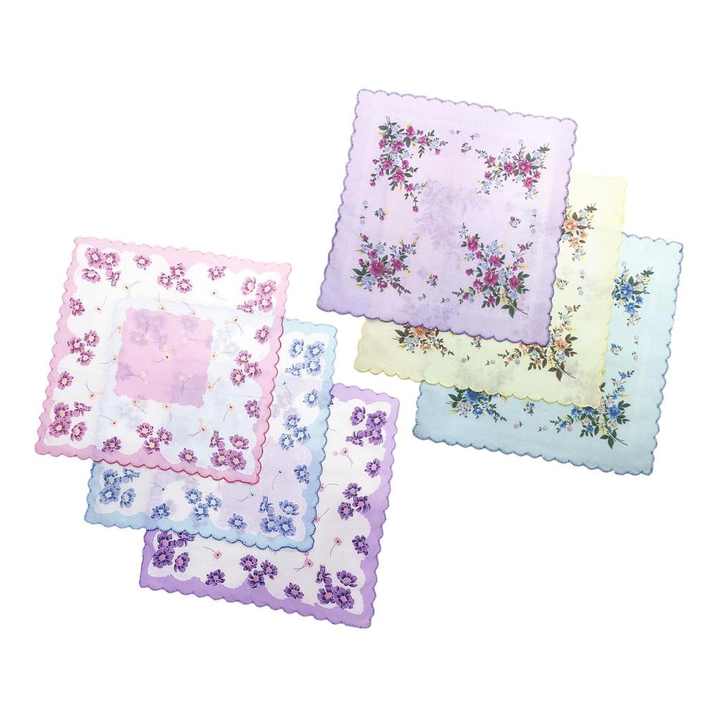 Floral Print Women's Handkerchiefs Hankies for Special Occasions
