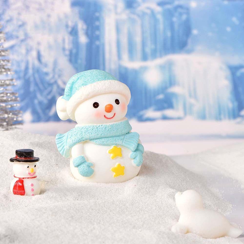 Model Miniature Dairy Sheep Little Statue Christmas Tree Figurines Micro Landscape Santa Claus