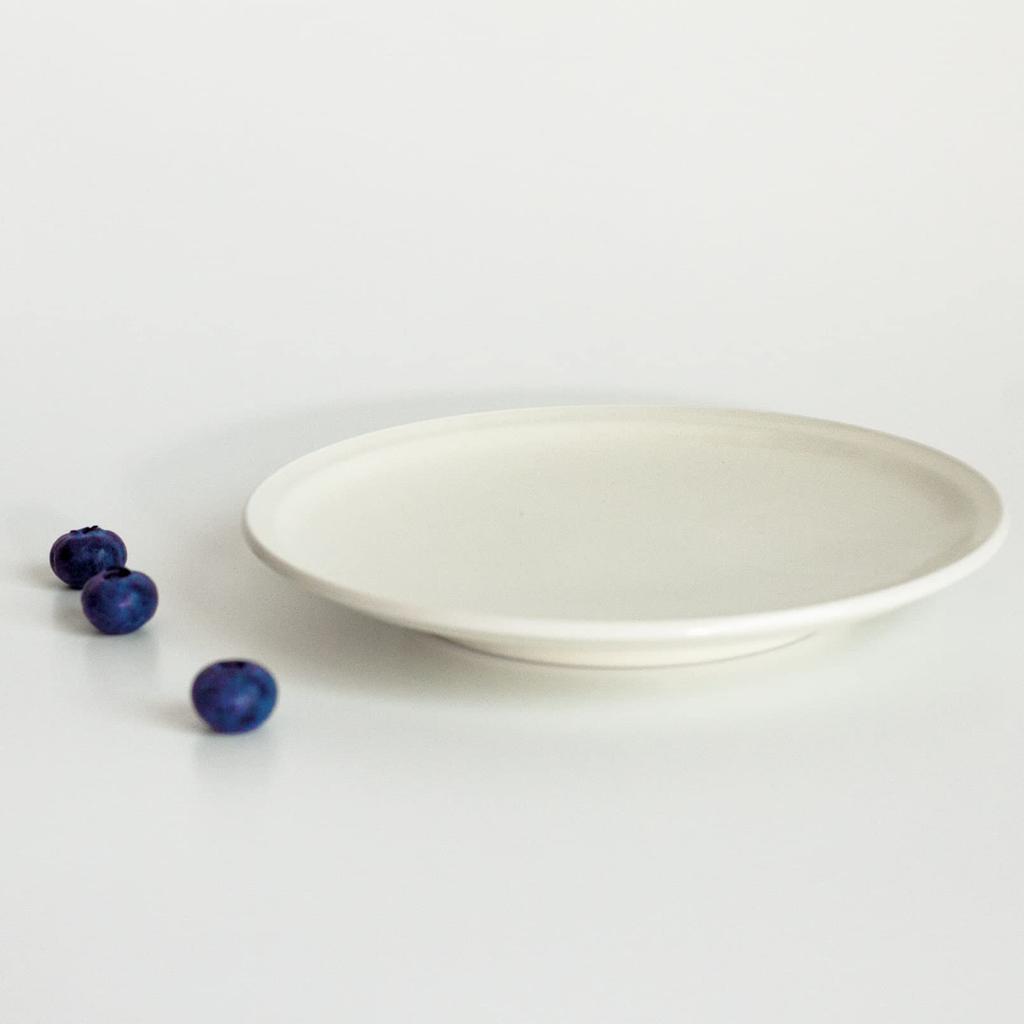 Aito Aito Seisakusho Plate Medium Dish White Mino Ware Dishwasher Microwave Safe Made in Japan 520103 "Ciel Ciel" 14.5cm