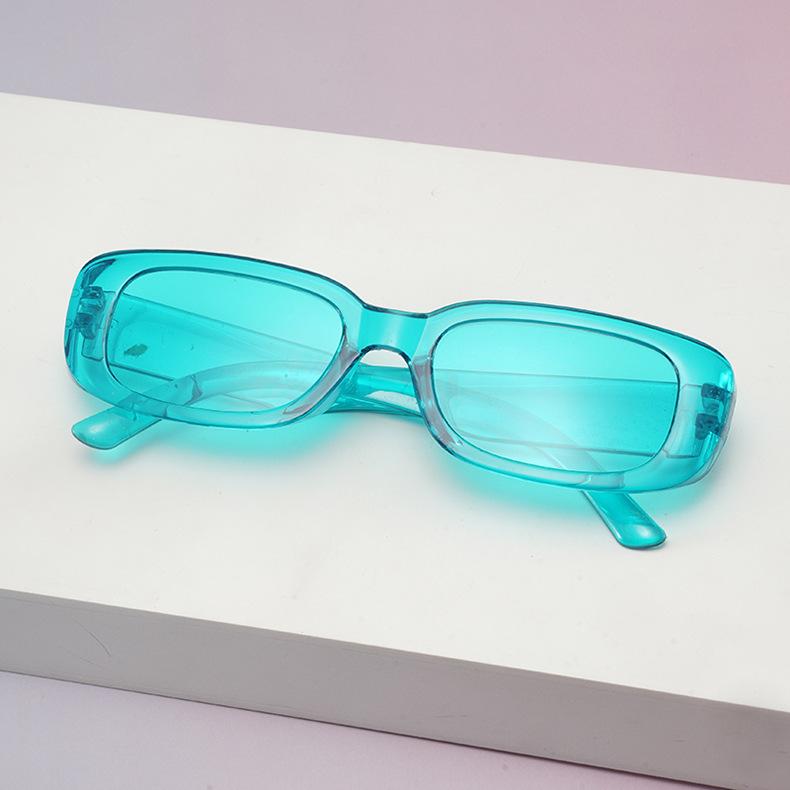 27 Colors New Square Sun Glasses Men Rectangle Small Sun Glasses Male Retro Black Lens Driving Fishing Oculos UV400