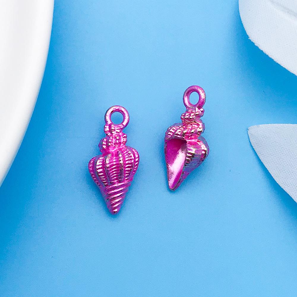 30 Cartoon Alloy Jewelry Pendants: Rose Red Drip Oil for DIY Bracelet and Handbag Accessories