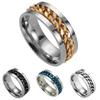 Chain Rotatable Chain Glittering Jewelry Gift Men Finger