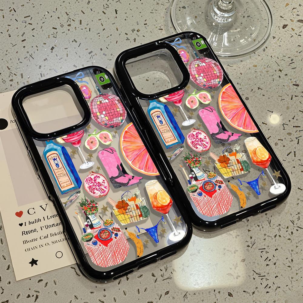 Acrylic Phone Case for iPhone 11 12 13 14 Pro 12 14 16 Pro Max for Samsung A16 A36 A56 S24 FE High-quality Painted Anti-fall Mobile Phone Case