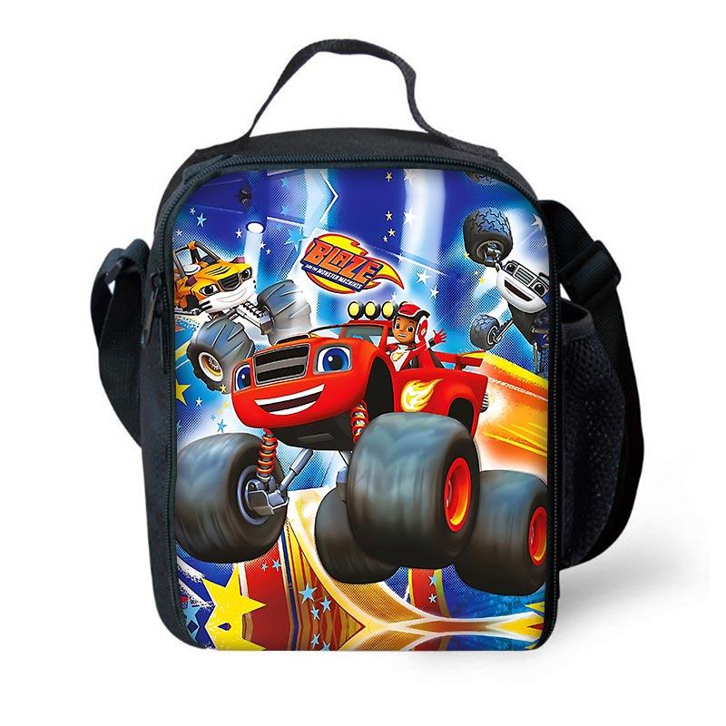 Kreskówka 3D Gry Blaze Monster Machines Dziecięcy Plecak Szkolny z Torbami na Lunch , Piórnikami , Tornistrami dla Chłopców Dziewcząt Najlepszy Prezent